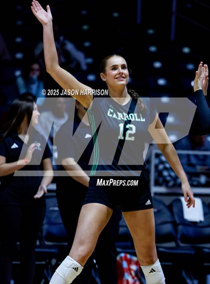 Thumbnail 3 in Austin High vs. Southlake Carrol (UIL 6A D2 Volleyball Final) photogallery.