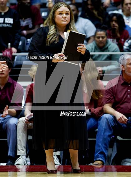 Thumbnail 2 in Austin High vs. Southlake Carrol (UIL 6A D2 Volleyball Final) photogallery.