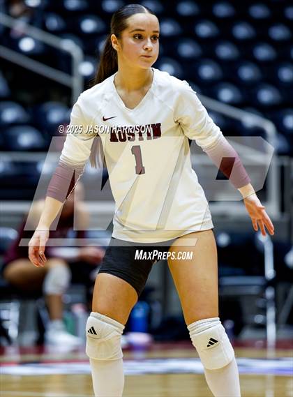 Thumbnail 1 in Austin High vs. Southlake Carrol (UIL 6A D2 Volleyball Final) photogallery.