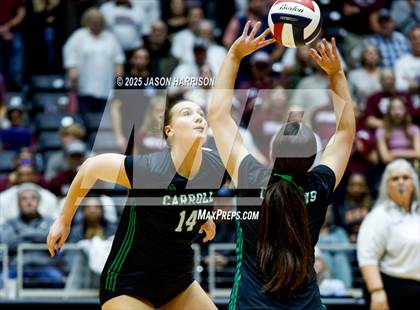Thumbnail 2 in Austin High vs. Southlake Carrol (UIL 6A D2 Volleyball Final) photogallery.