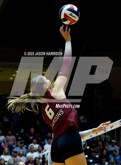 Thumbnail 1 in Austin High vs. Southlake Carrol (UIL 6A D2 Volleyball Final) photogallery.