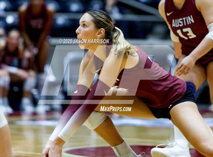 Thumbnail 1 in Austin High vs. Southlake Carrol (UIL 6A D2 Volleyball Final) photogallery.