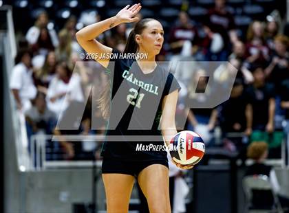 Thumbnail 1 in Austin High vs. Southlake Carrol (UIL 6A D2 Volleyball Final) photogallery.