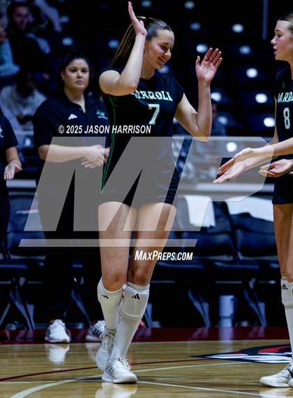 Thumbnail 2 in Austin High vs. Southlake Carrol (UIL 6A D2 Volleyball Final) photogallery.