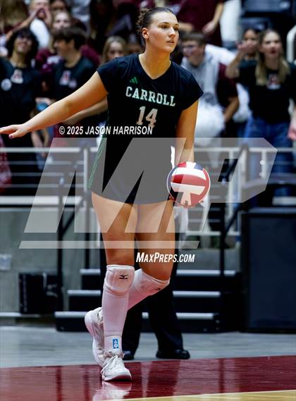 Thumbnail 2 in Austin High vs. Southlake Carrol (UIL 6A D2 Volleyball Final) photogallery.