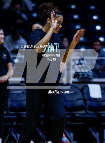 Thumbnail 2 in Austin High vs. Southlake Carrol (UIL 6A D2 Volleyball Final) photogallery.