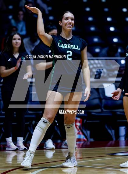 Thumbnail 3 in Austin High vs. Southlake Carrol (UIL 6A D2 Volleyball Final) photogallery.