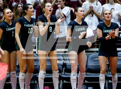Thumbnail 2 in Austin High vs. Southlake Carrol (UIL 6A D2 Volleyball Final) photogallery.