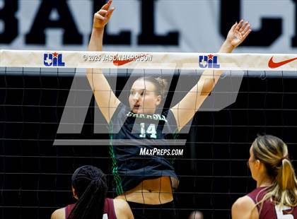 Thumbnail 1 in Austin High vs. Southlake Carrol (UIL 6A D2 Volleyball Final) photogallery.
