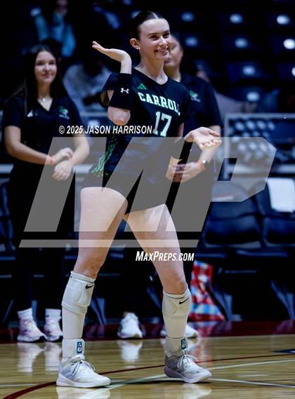 Thumbnail 1 in Austin High vs. Southlake Carrol (UIL 6A D2 Volleyball Final) photogallery.
