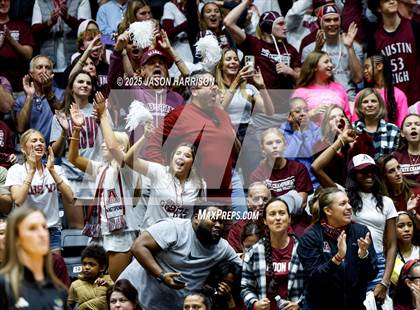 Thumbnail 3 in Austin High vs. Southlake Carrol (UIL 6A D2 Volleyball Final) photogallery.