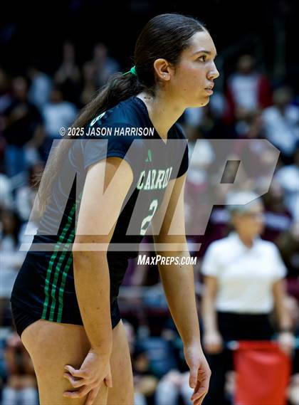 Thumbnail 1 in Austin High vs. Southlake Carrol (UIL 6A D2 Volleyball Final) photogallery.
