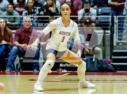 Thumbnail 1 in Austin High vs. Southlake Carrol (UIL 6A D2 Volleyball Final) photogallery.