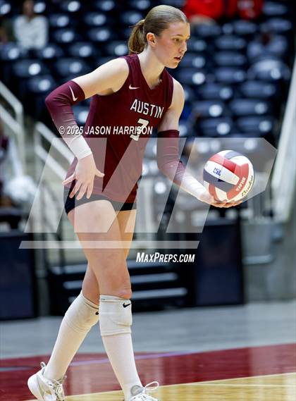 Thumbnail 2 in Austin High vs. Southlake Carrol (UIL 6A D2 Volleyball Final) photogallery.