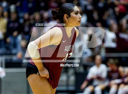 Thumbnail 2 in Austin High vs. Southlake Carrol (UIL 6A D2 Volleyball Final) photogallery.