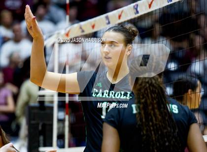 Thumbnail 1 in Austin High vs. Southlake Carrol (UIL 6A D2 Volleyball Final) photogallery.