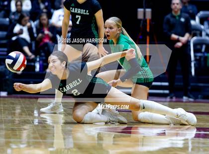 Thumbnail 1 in Austin High vs. Southlake Carrol (UIL 6A D2 Volleyball Final) photogallery.