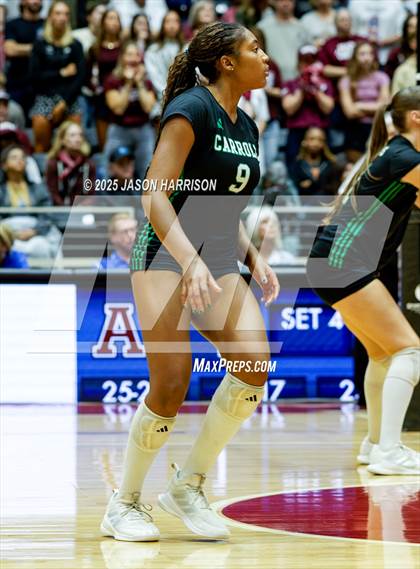 Thumbnail 1 in Austin High vs. Southlake Carrol (UIL 6A D2 Volleyball Final) photogallery.