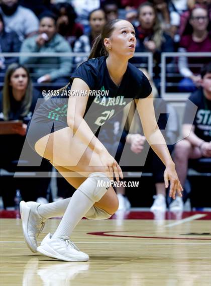 Thumbnail 3 in Austin High vs. Southlake Carrol (UIL 6A D2 Volleyball Final) photogallery.