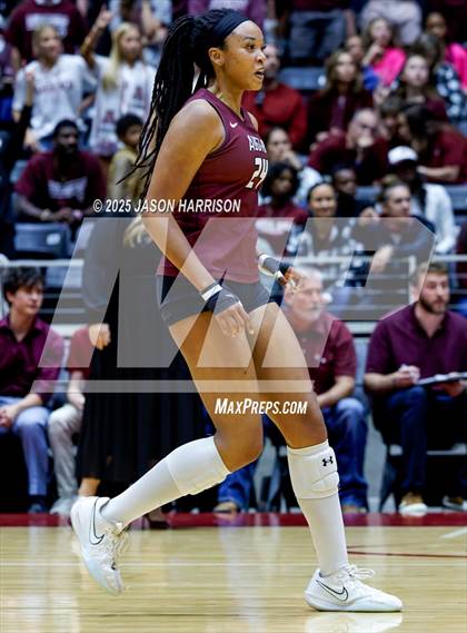 Thumbnail 3 in Austin High vs. Southlake Carrol (UIL 6A D2 Volleyball Final) photogallery.