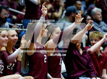 Thumbnail 2 in Austin High vs. Southlake Carrol (UIL 6A D2 Volleyball Final) photogallery.