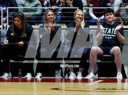 Thumbnail 1 in Austin High vs. Southlake Carrol (UIL 6A D2 Volleyball Final) photogallery.