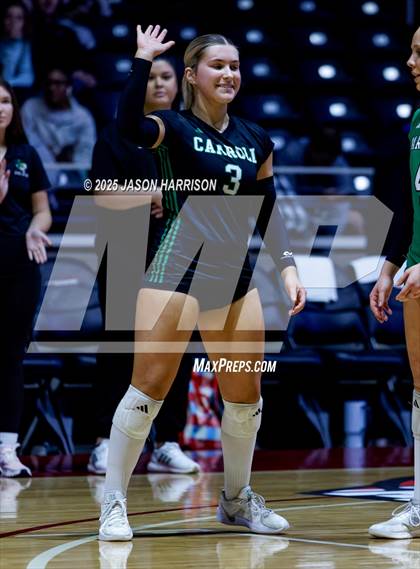 Thumbnail 3 in Austin High vs. Southlake Carrol (UIL 6A D2 Volleyball Final) photogallery.