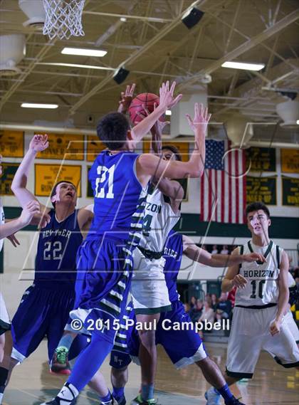 Thumbnail 3 in Horizon vs New Trier (Horizon Holiday Hoops Tournament) photogallery.
