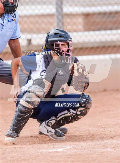 Thumbnail 2 in Casteel vs. Holbrook (Chandler Prep Softball Classic)  photogallery.