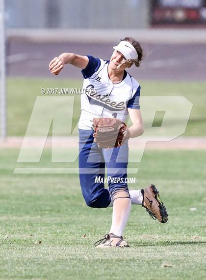 Thumbnail 2 in Casteel vs. Holbrook (Chandler Prep Softball Classic)  photogallery.