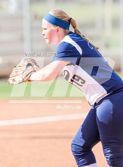 Thumbnail 2 in Casteel vs. Holbrook (Chandler Prep Softball Classic)  photogallery.
