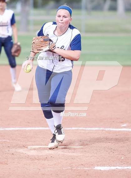 Thumbnail 1 in Casteel vs. Holbrook (Chandler Prep Softball Classic)  photogallery.
