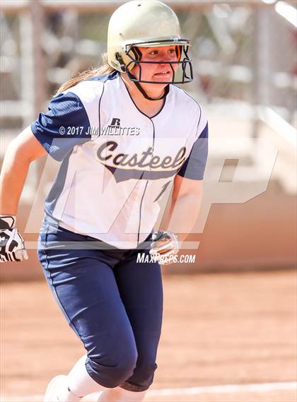 Thumbnail 1 in Casteel vs. Holbrook (Chandler Prep Softball Classic)  photogallery.