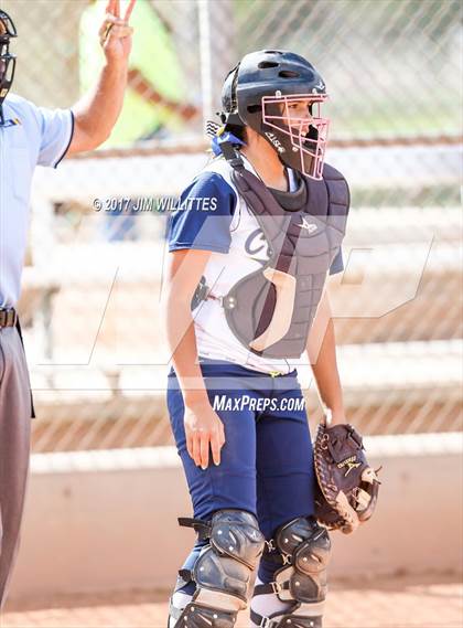 Thumbnail 2 in Casteel vs. Holbrook (Chandler Prep Softball Classic)  photogallery.