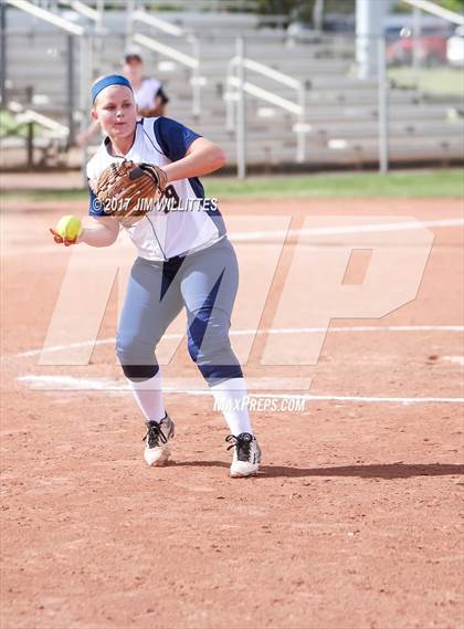 Thumbnail 2 in Casteel vs. Holbrook (Chandler Prep Softball Classic)  photogallery.