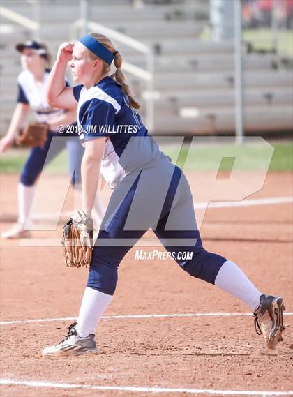 Thumbnail 3 in Casteel vs. Holbrook (Chandler Prep Softball Classic)  photogallery.