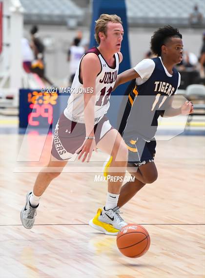 Thumbnail 1 in Inderkum (CA) vs Jordan (UT) - Section 7 Basketball Tournament photogallery.