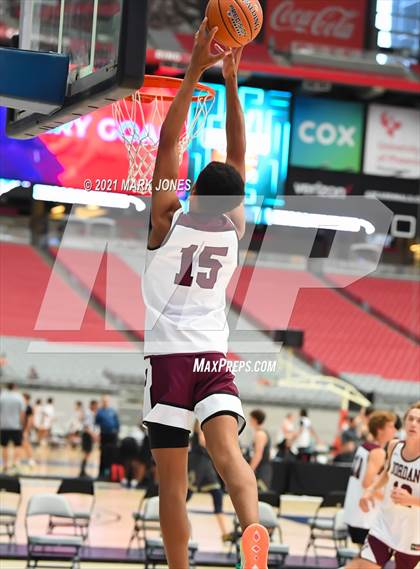 Thumbnail 3 in Inderkum (CA) vs Jordan (UT) - Section 7 Basketball Tournament photogallery.