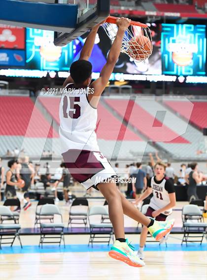 Thumbnail 1 in Inderkum (CA) vs Jordan (UT) - Section 7 Basketball Tournament photogallery.
