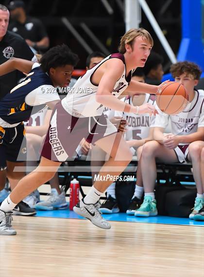 Thumbnail 1 in Inderkum (CA) vs Jordan (UT) - Section 7 Basketball Tournament photogallery.