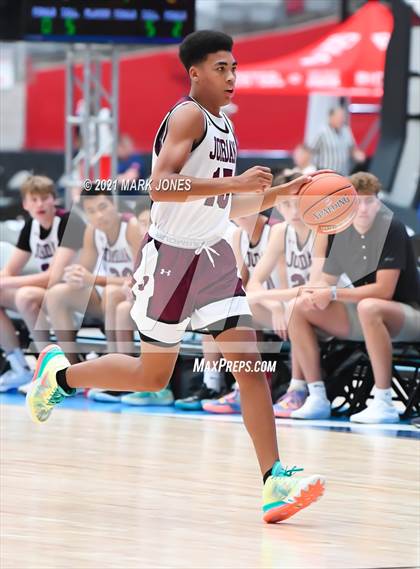 Thumbnail 1 in Inderkum (CA) vs Jordan (UT) - Section 7 Basketball Tournament photogallery.