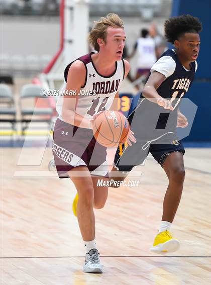 Thumbnail 2 in Inderkum (CA) vs Jordan (UT) - Section 7 Basketball Tournament photogallery.