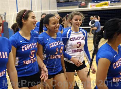 Thumbnail 1 in Vista del Lago vs. Christian Brothers (CIF SJS D3 Final) photogallery.