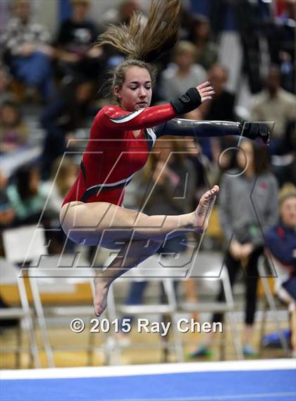 Thumbnail 2 in CHSAA 5A Gymnastics Championships (Day 1 First Half) photogallery.