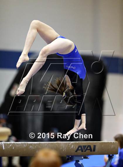 Thumbnail 2 in CHSAA 5A Gymnastics Championships (Day 1 First Half) photogallery.