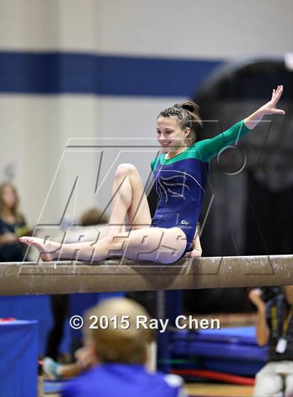 Thumbnail 2 in CHSAA 5A Gymnastics Championships (Day 1 First Half) photogallery.