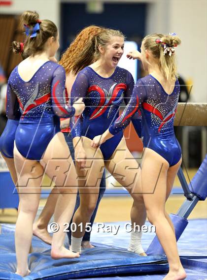 Thumbnail 2 in CHSAA 5A Gymnastics Championships (Day 1 First Half) photogallery.