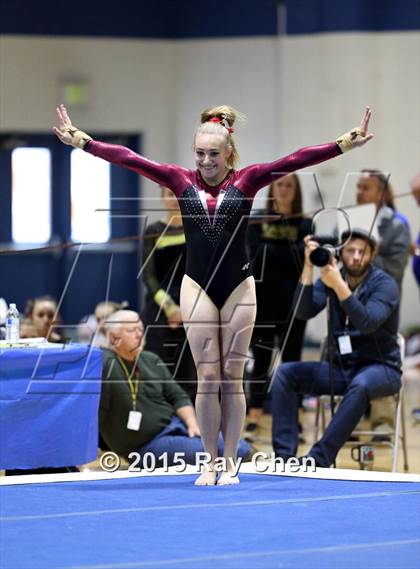 Thumbnail 2 in CHSAA 5A Gymnastics Championships (Day 1 First Half) photogallery.