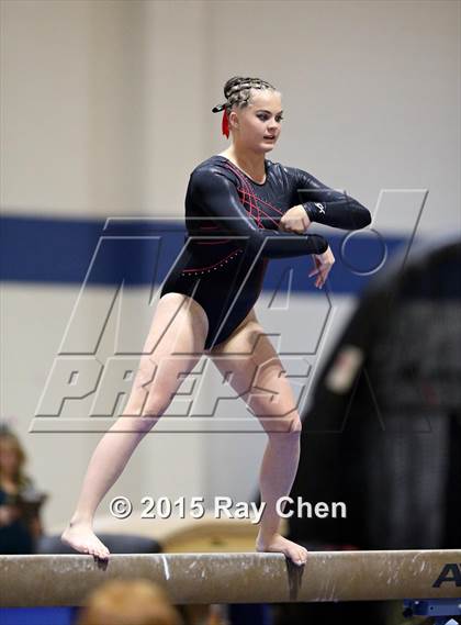 Thumbnail 2 in CHSAA 5A Gymnastics Championships (Day 1 First Half) photogallery.