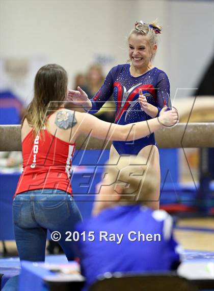 Thumbnail 2 in CHSAA 5A Gymnastics Championships (Day 1 First Half) photogallery.